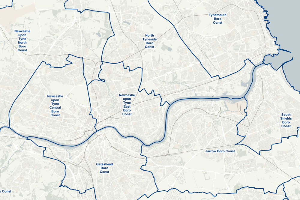 A snippet of boundary-line from Newcaster